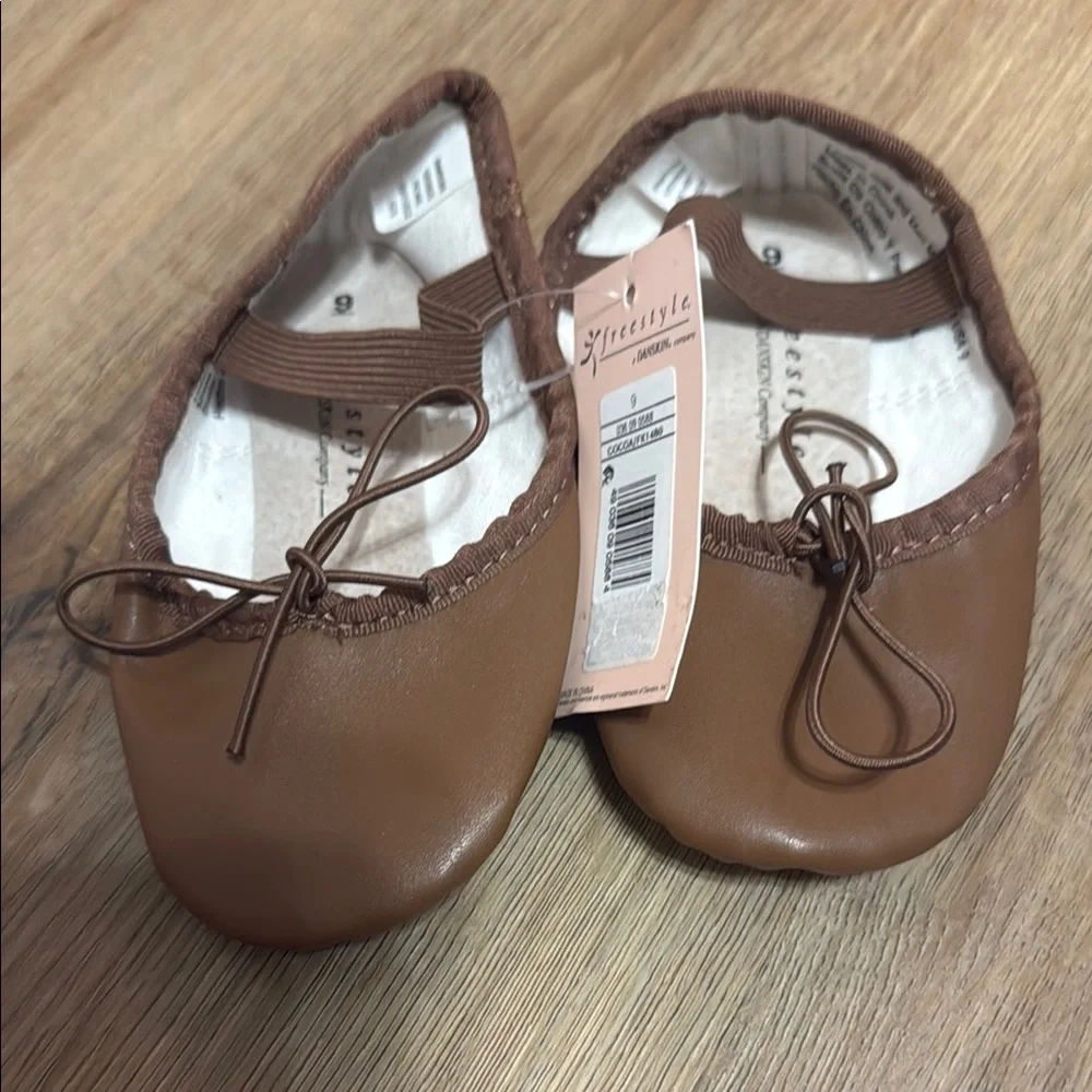 Freestyle Brown Kids Ballet Flats